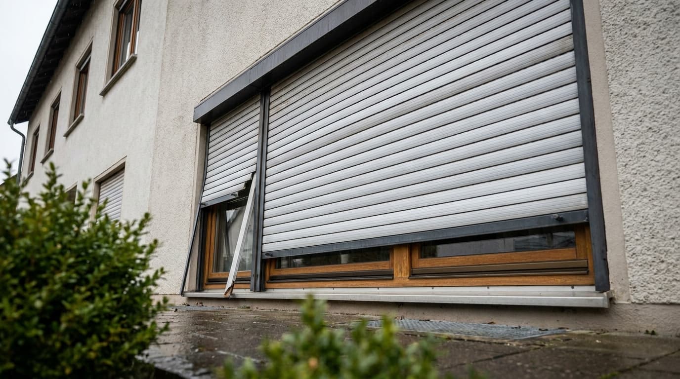 Rollladen hängt schief: Ursachen finden und beheben